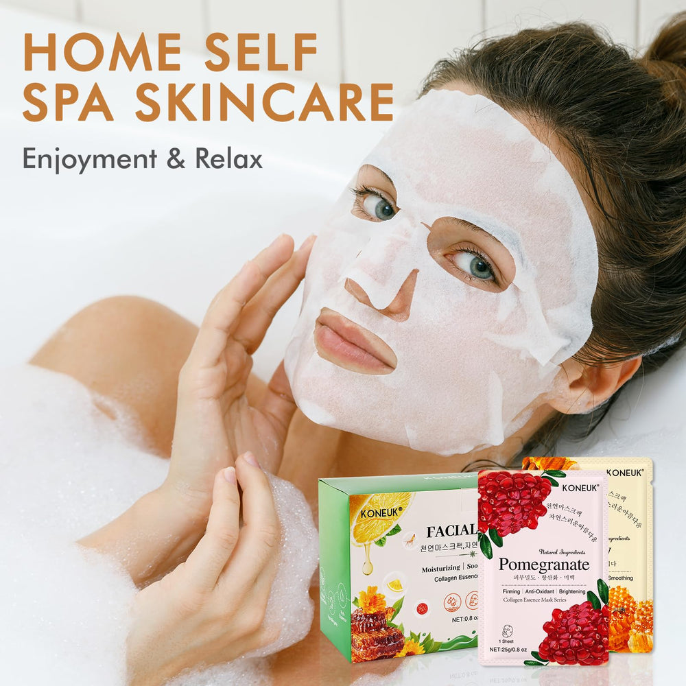 KONEUK step-by-step usage guide mask for easy home care.