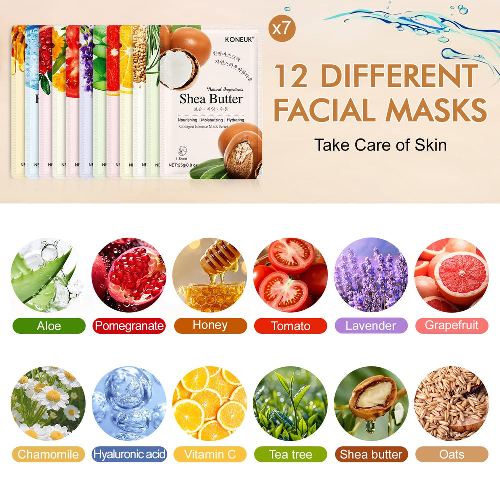 KONEUK lemon face mask sheet delivers a refreshing brightening boost for skin