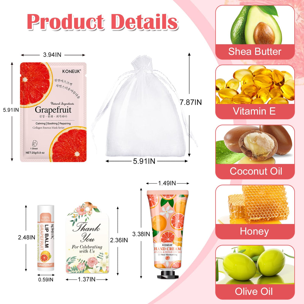 KONEUK lip balms bulk set with six scents for hydration
