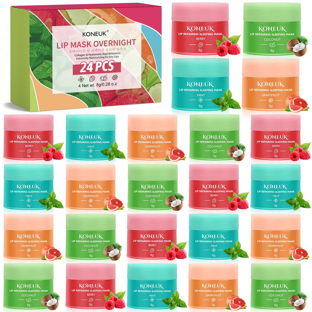 KONEUK lip sleeping mask 24-pack box for convenient overnight lip care.
