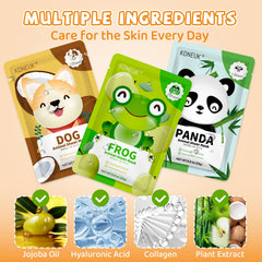 Mascarilla animal conejo de KONEUK para spa en casa.