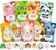 KONEUK máscara facial panda para hydratación suave y piel suave.