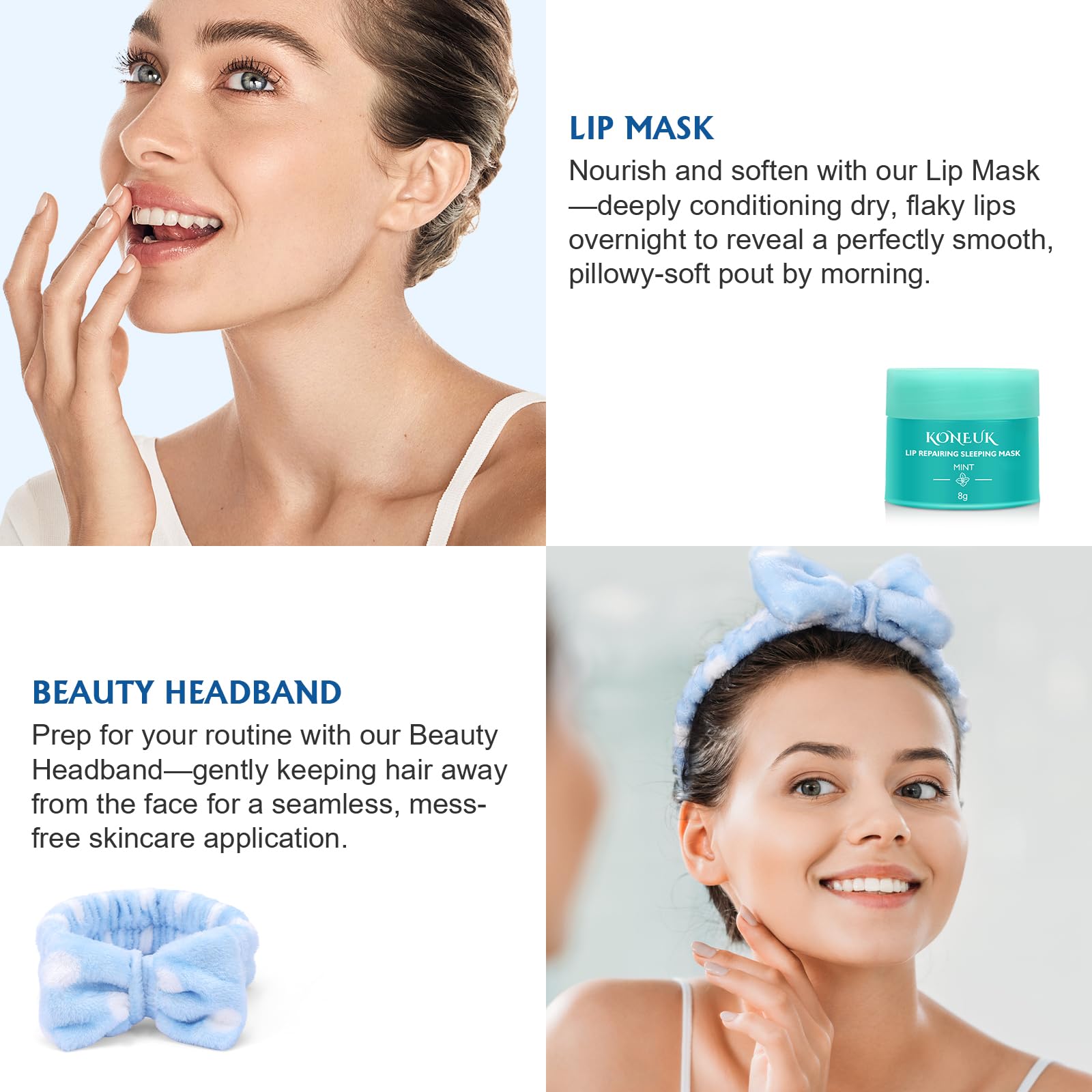 KONEUK mascarilla labial: hidratación suave para labios