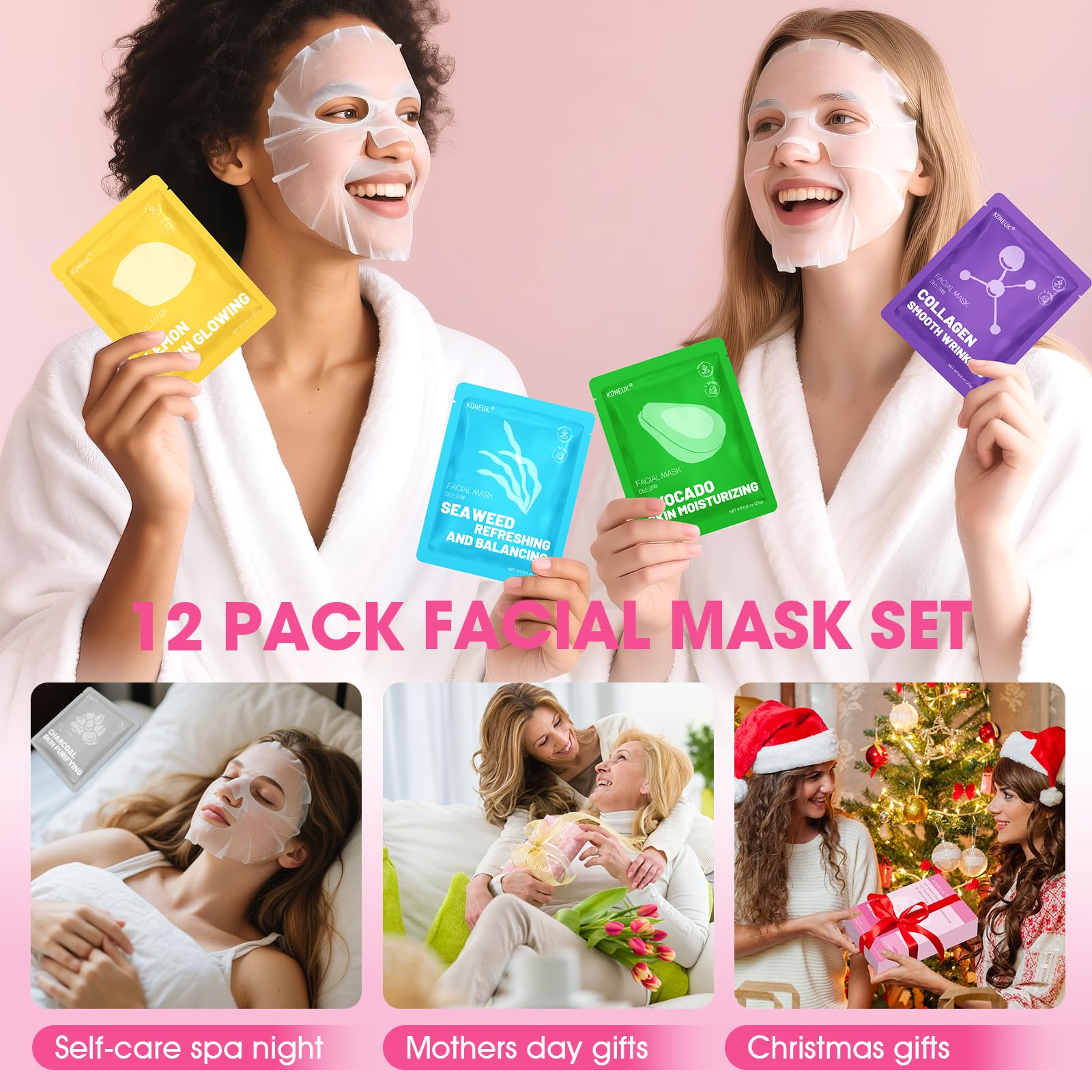 KONEUK mascarilla facial de aguacate para nutrición profunda