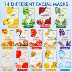 Empaque de regalo KONEUK con mascarillas para spa en casa