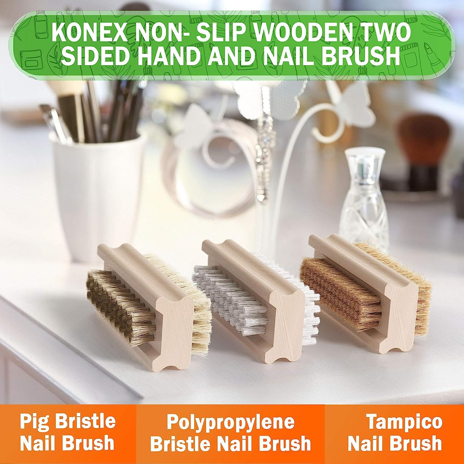 KONEX molded grip ensures comfortable use when wet