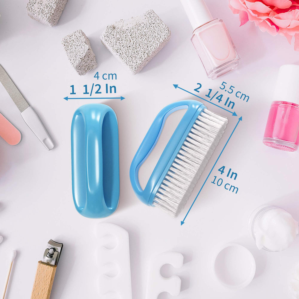 Konex nail brush cleans hands and nails after activities.