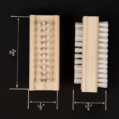 KONEX two-sided nail brush showing dual sides for hands and feet