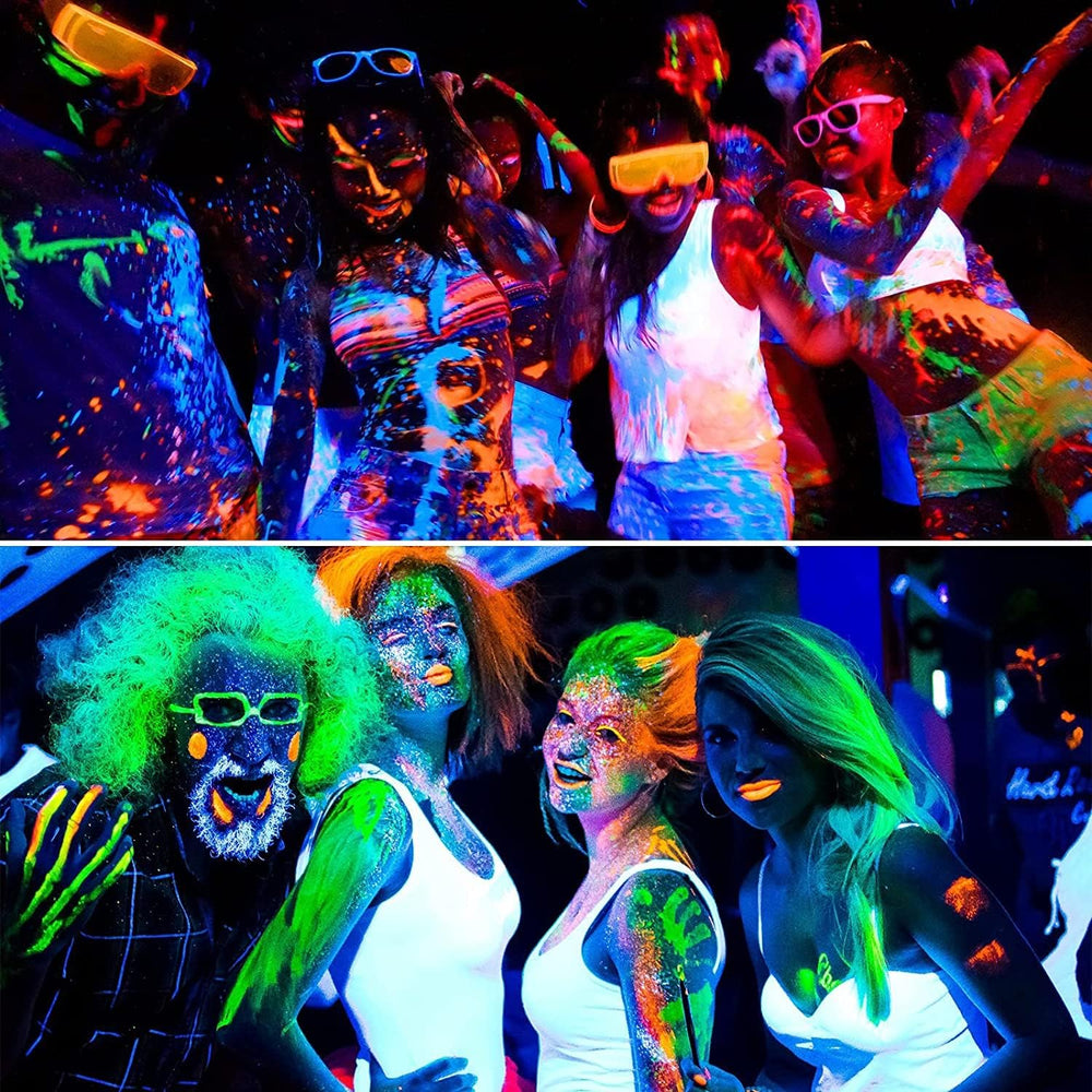 KongJuntzd crayones fluorescentes para piel, seguro y suave.