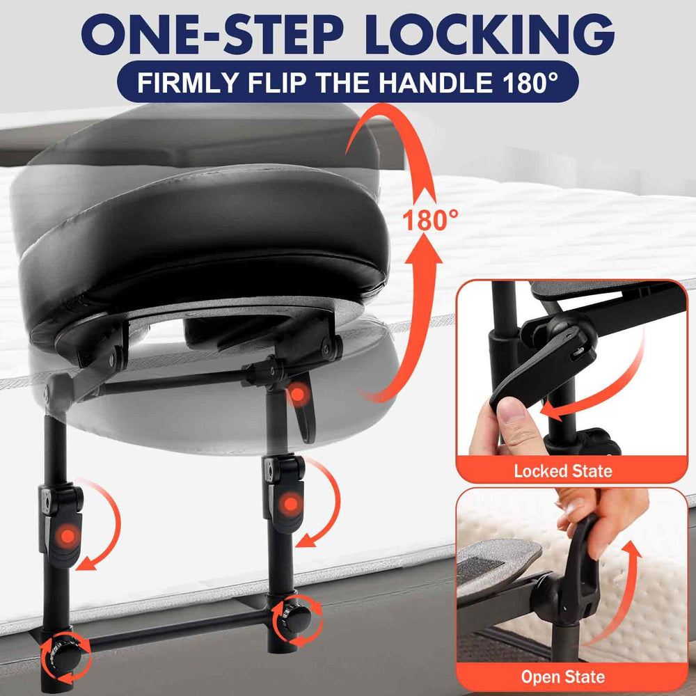 KONOVOLY adjustable headrest bracket showing height versatility