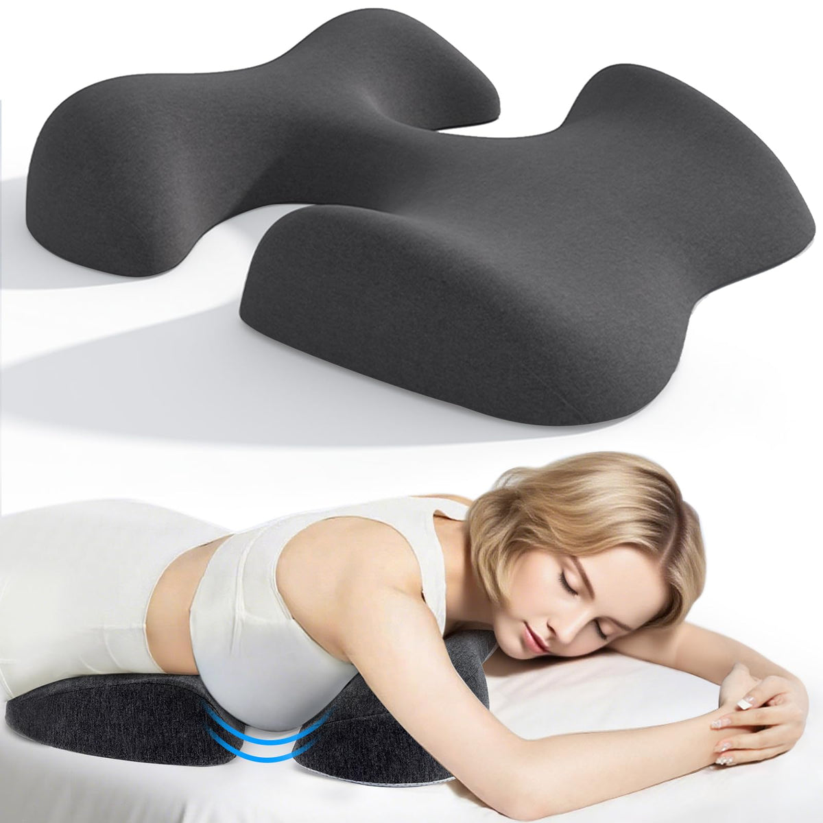KONOVOLY breast pillow with ergonomic design offering memory foam support for massage