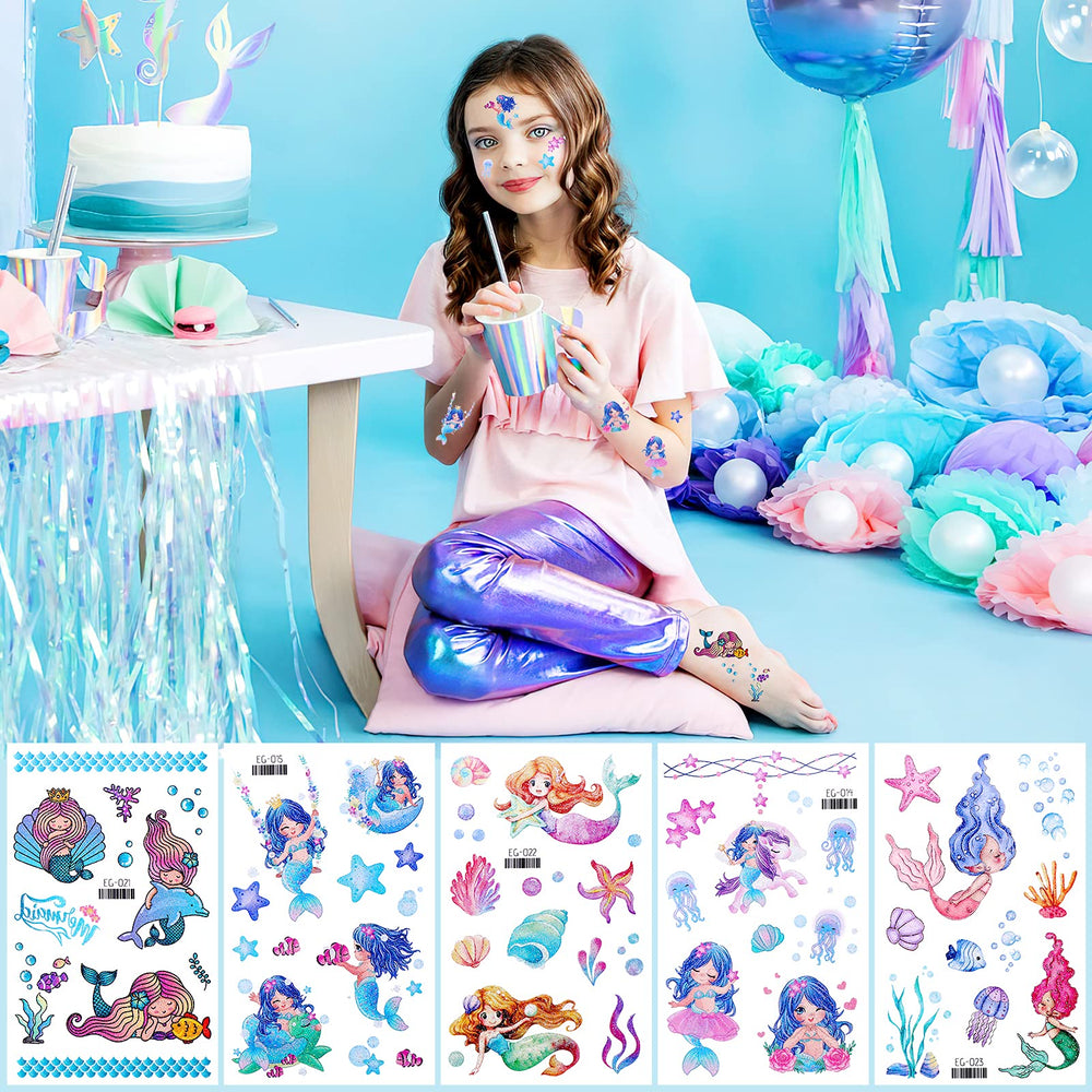 Konsait glitter tattoos fairy designs for dress-up and photo moments.