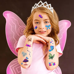 Konsait glitter tattoos sea life designs with shells for ocean-themed events.