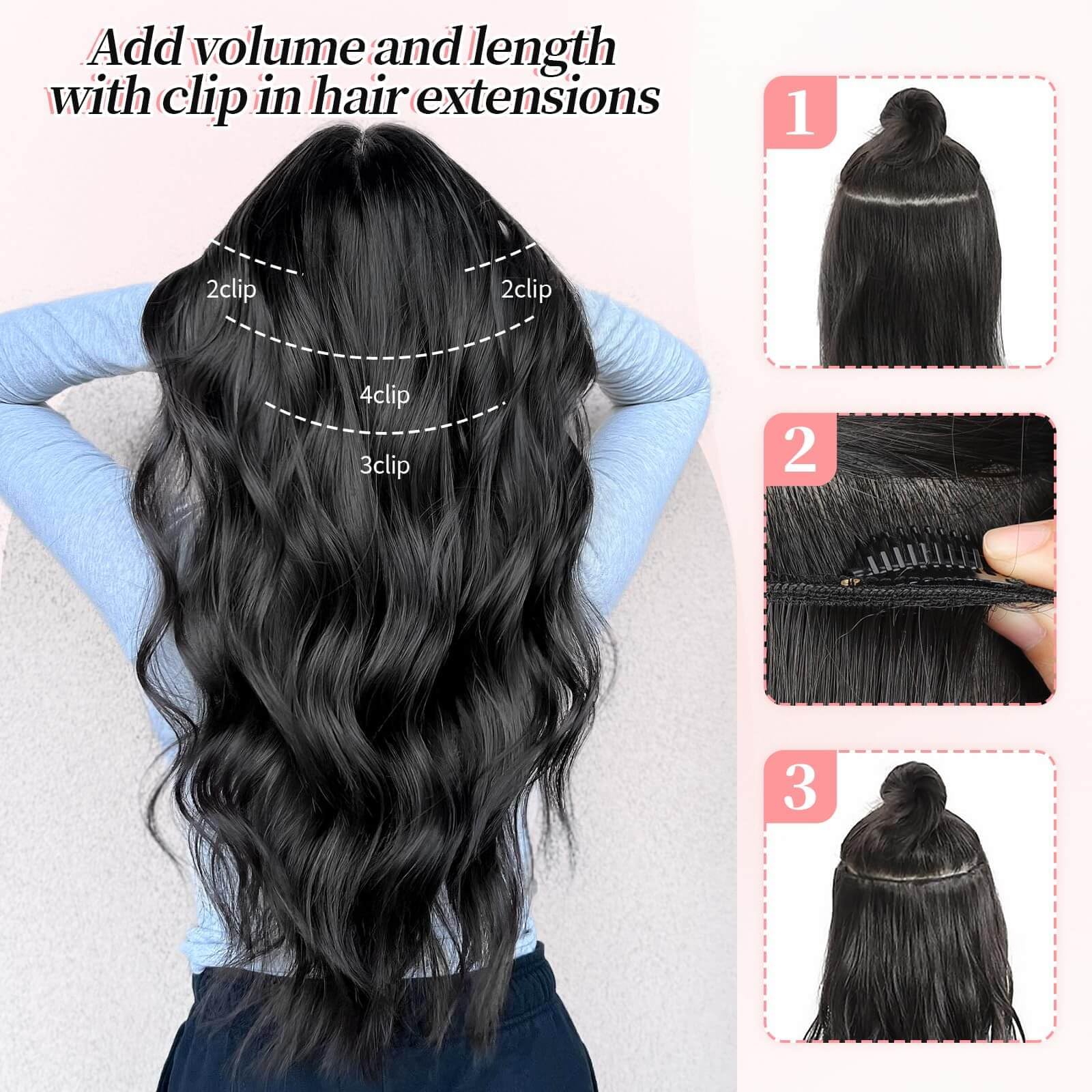 KooKaStyle 24-inch length adds dramatic length without full dye.