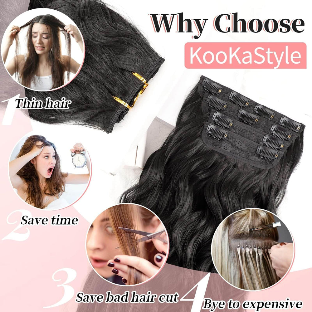 KooKaStyle detangling spray keeps extensions smooth and tangle-free.
