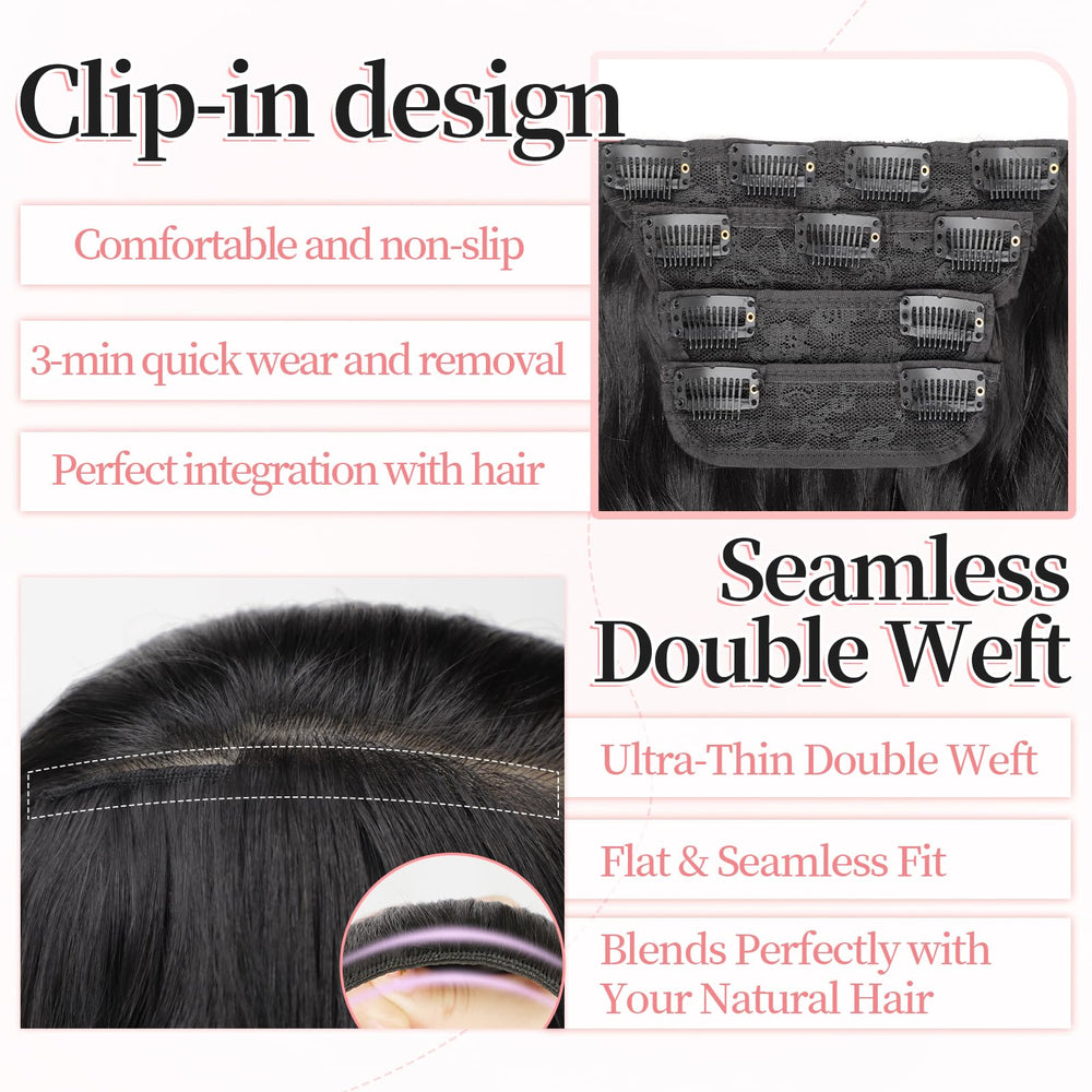KooKaStyle natural-looking extensions blend with your hair for fuller daily looks.