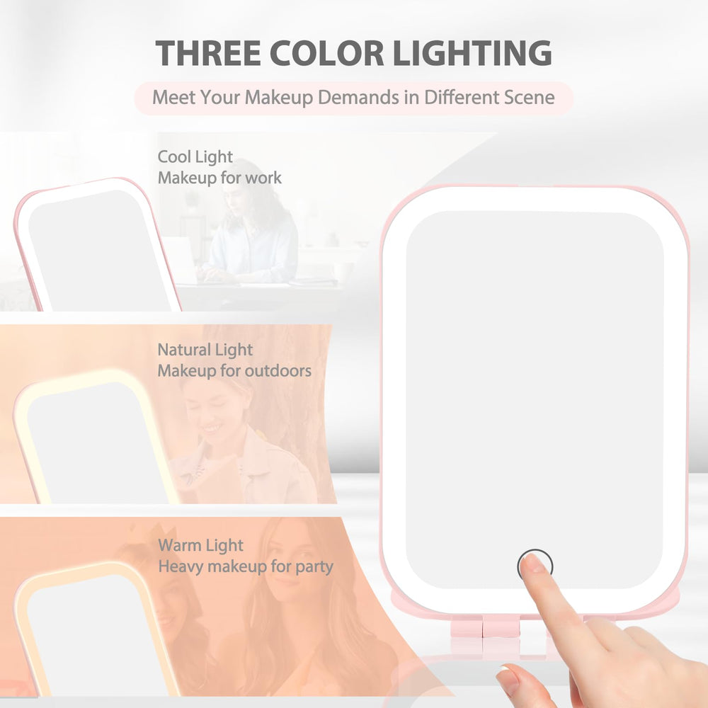 Koolstuffs Travel Mirror Light side view shows slim, portable design