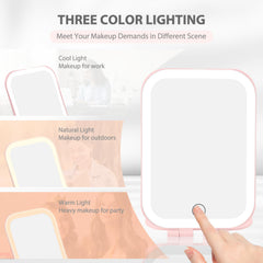 Koolstuffs Travel Mirror Light side view shows slim, portable design