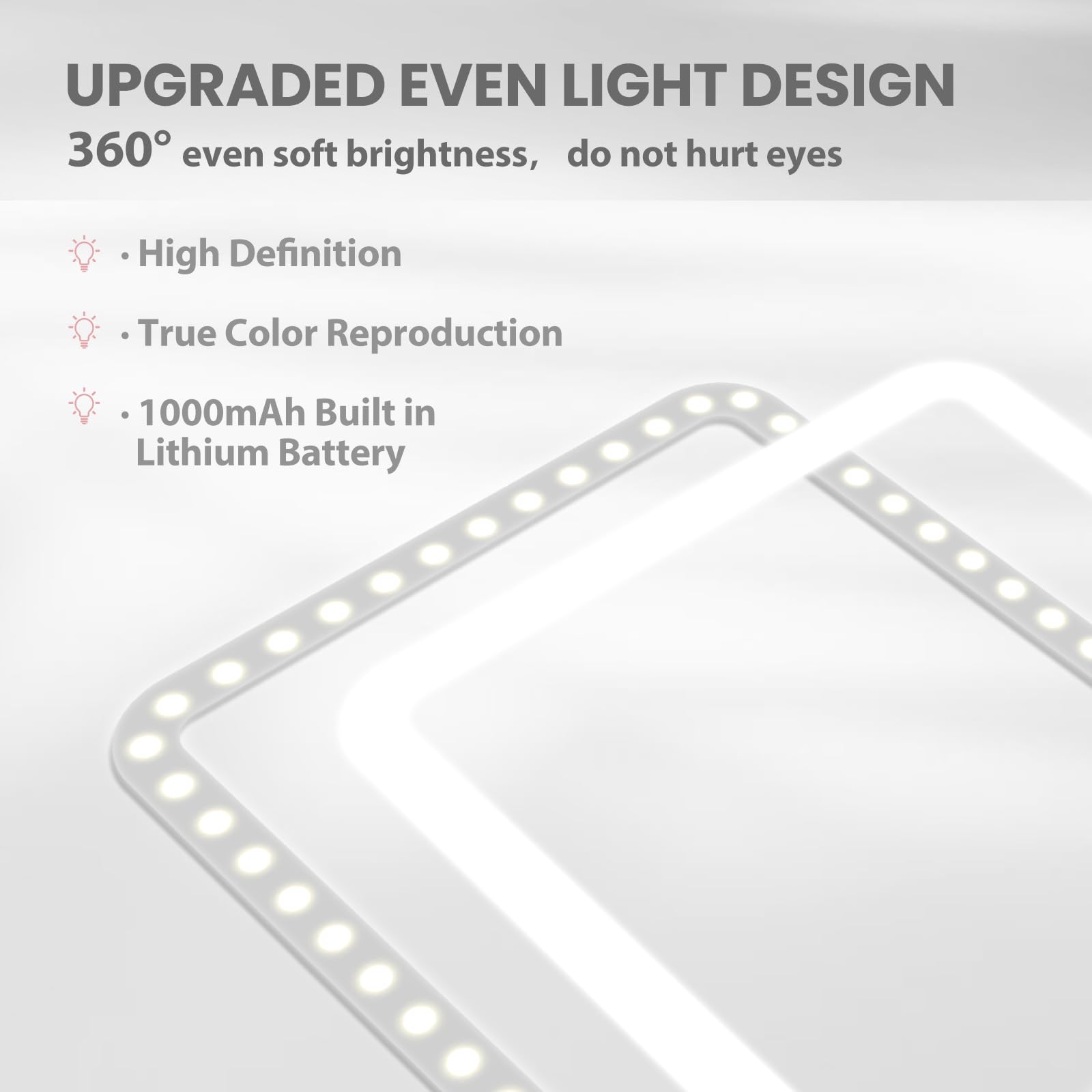 Koolstuffs Mirror three modes simulate environments for color accuracy