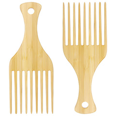 Kootinn 2-piece bamboo comb set for Afro hair with anti-static glide.
