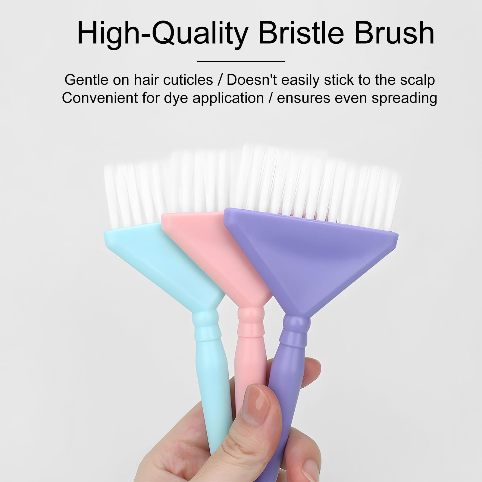Kootinn Classic Dye Brush Set for highlights with feathered tips for even color distribution.