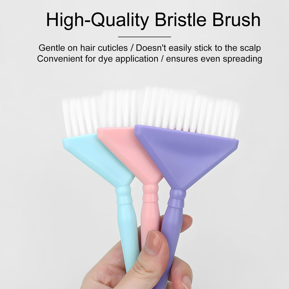 Kootinn Classic Dye Brush Set for highlights with feathered tips for even color distribution.