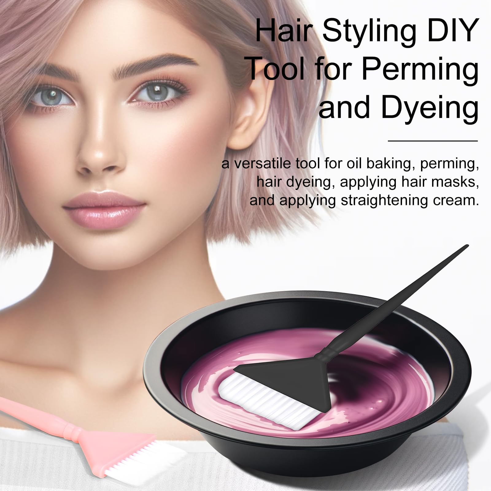 Kootinn Classic Dye Brush Set for toner application with tidy, precise sections.