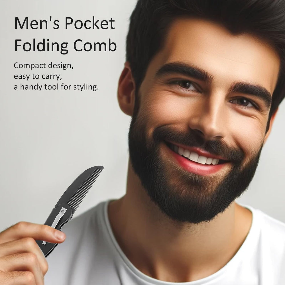 Close up rounded teeth on Kootinn mustache comb for gentle smoothing