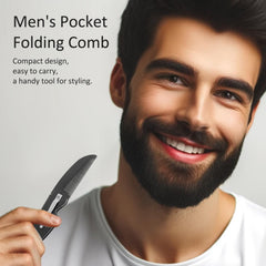 Close up rounded teeth on Kootinn mustache comb for gentle smoothing