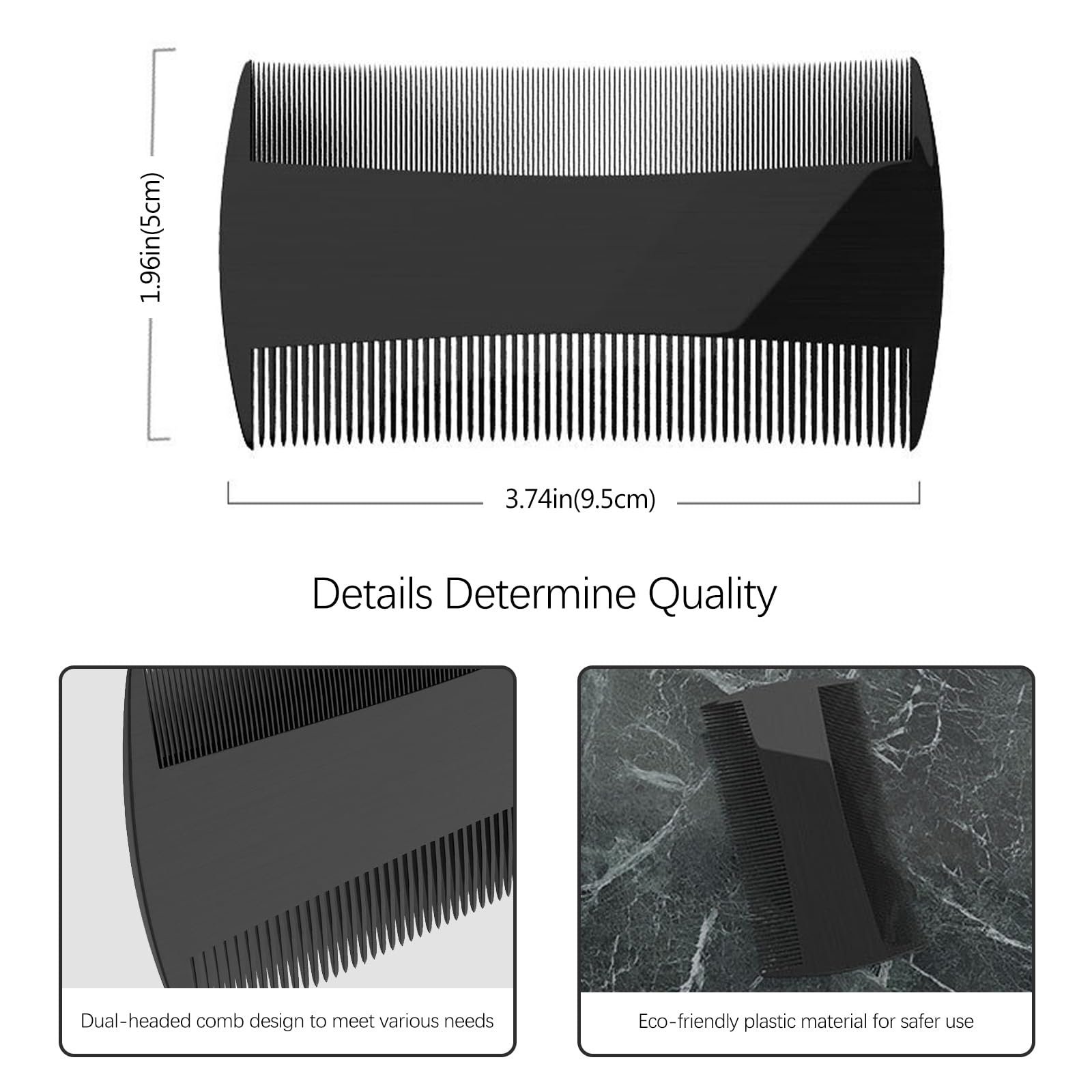 Kootinn coarse-teeth close-up highlights effective detangling for thicker hair and beards.