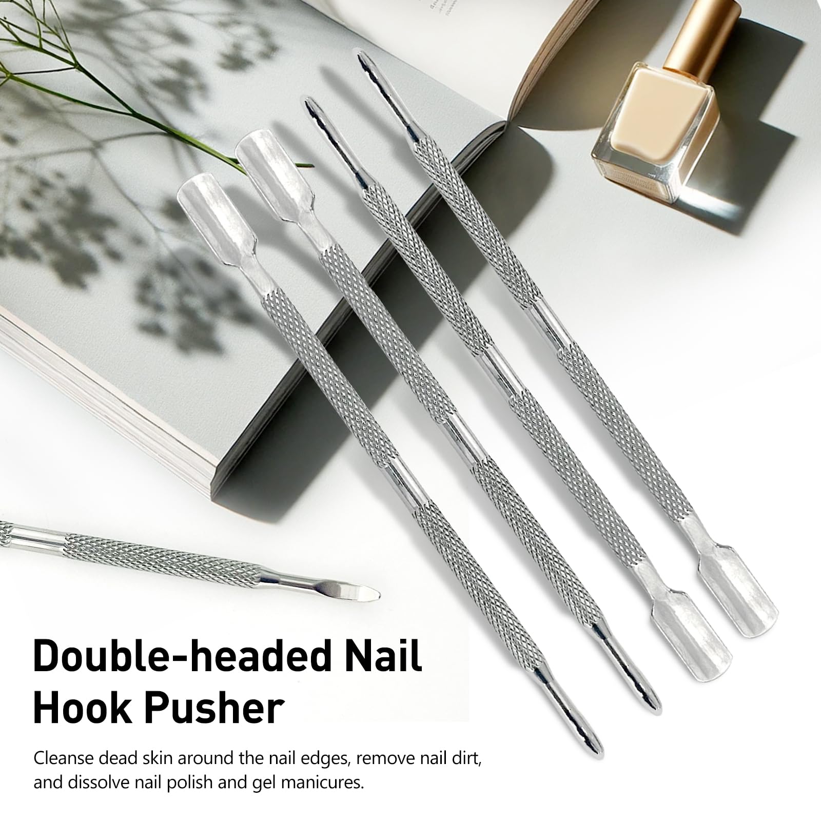 Kootinn cuticle pusher safety and gentle use for delicate nail beds.