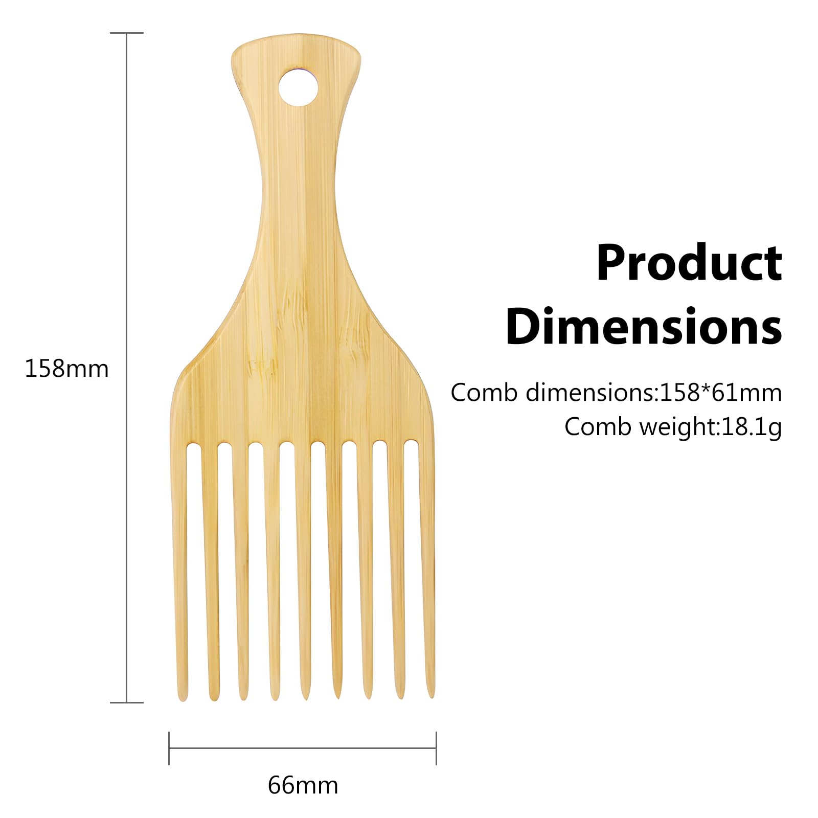 Kootinn durable teeth design ensures long-lasting afro hair care.