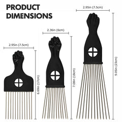 Kootinn rust-resistant stainless steel hair pick demonstrates durable performance