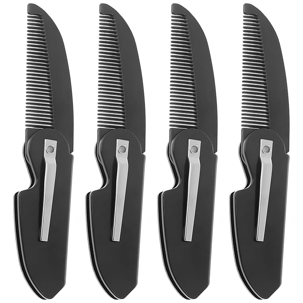 Kootinn sawcut folding mustache comb in compact form for travel grooming