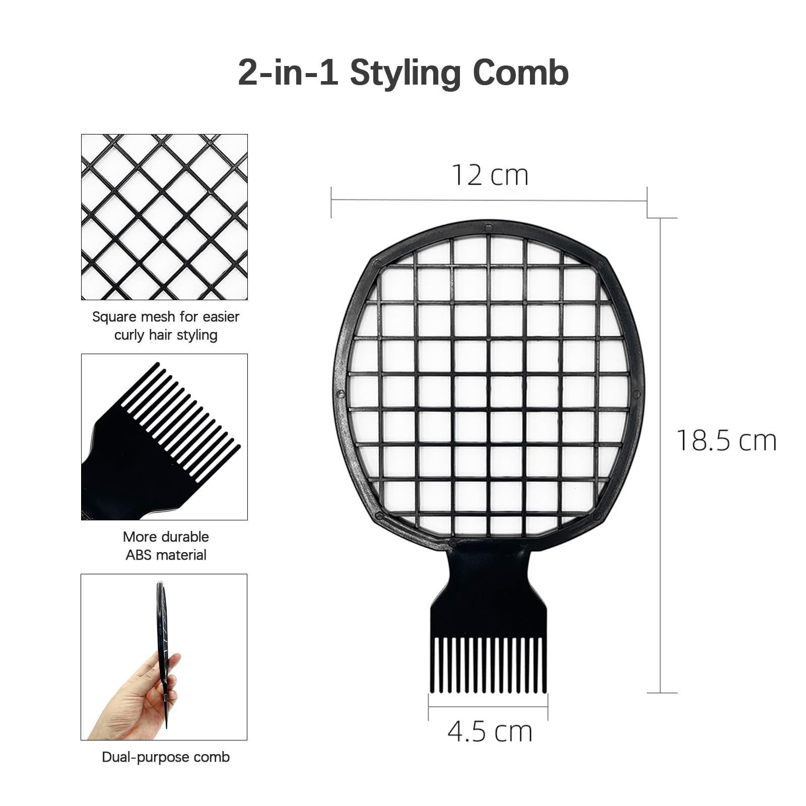 Kootinn twist comb-hair-pick function supports quick styling during mornings