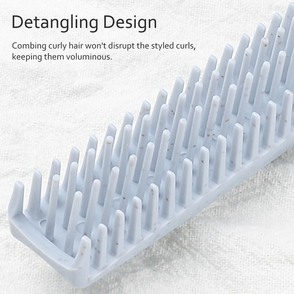 Kootinn wide-tooth section aids detangling thick hair with ease.