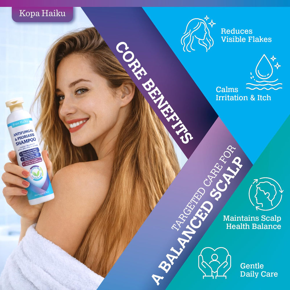 KOPA HAIKU hands massage scene showing soothing scalp care.