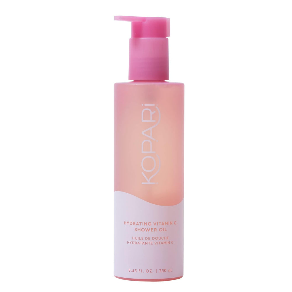 Kopari Aceite de Ducha Espumoso: espuma lujosa que limpia y humecta la piel.