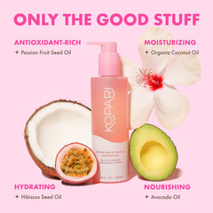 Kopari Aceite de Ducha Espumoso: aroma tropical que eleva la experiencia de ducha.