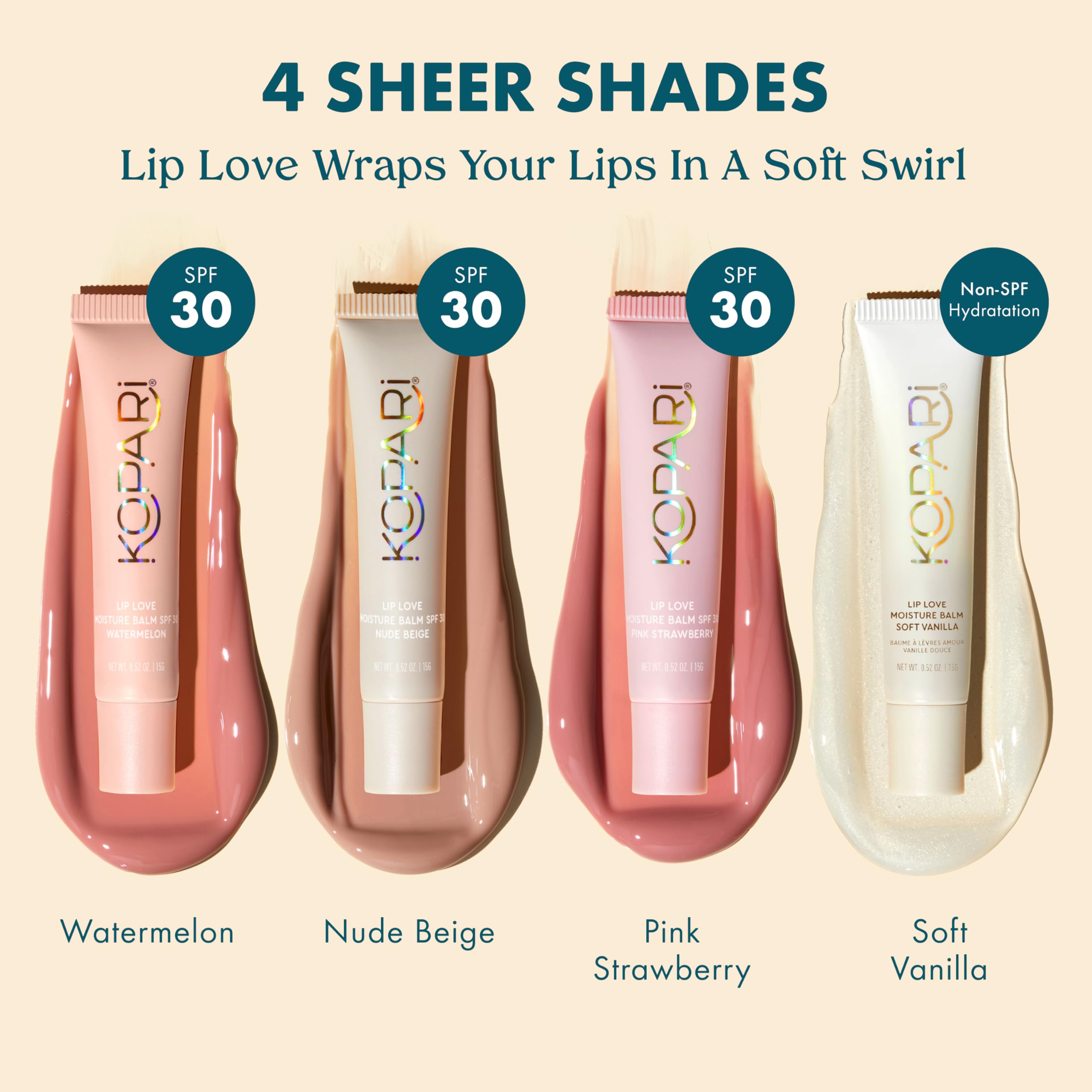 Vitamina E y compuesto suave para labios > hidratación diaria.