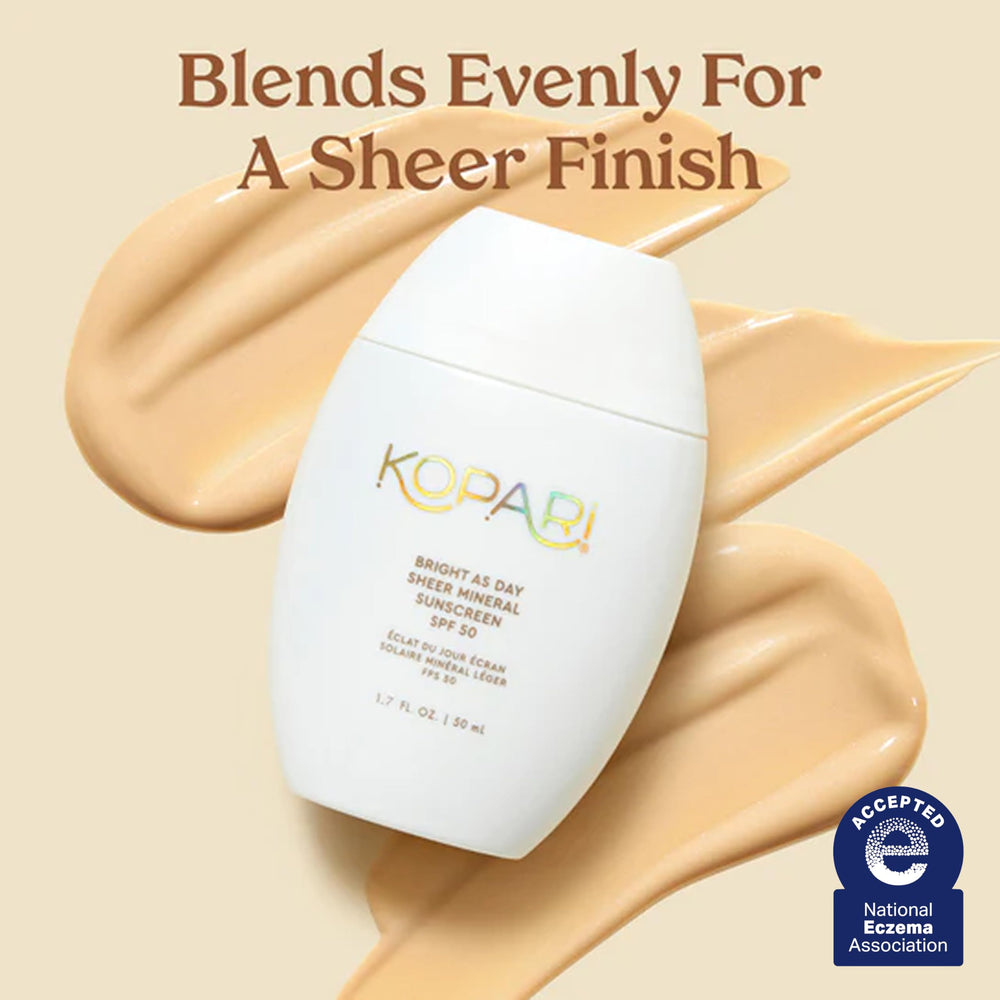 Kopari Bright Day swatches reveal a sheer finish across diverse skin tones