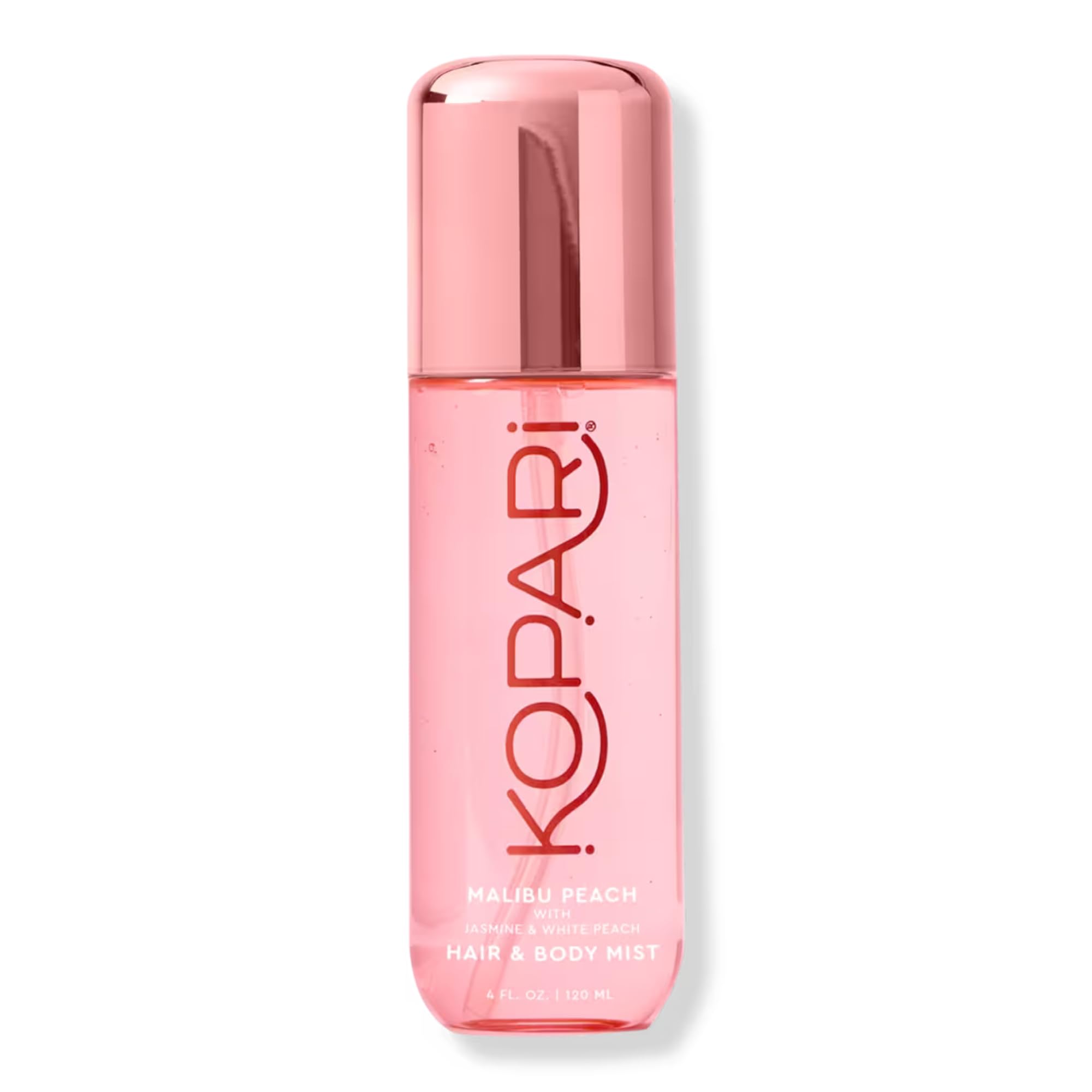 Kopari Malibu Peach mist bottle refreshing hair and skin.