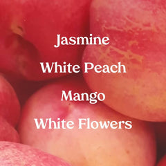 Kopari Malibu Peach mist spritz in action for day-long scent.