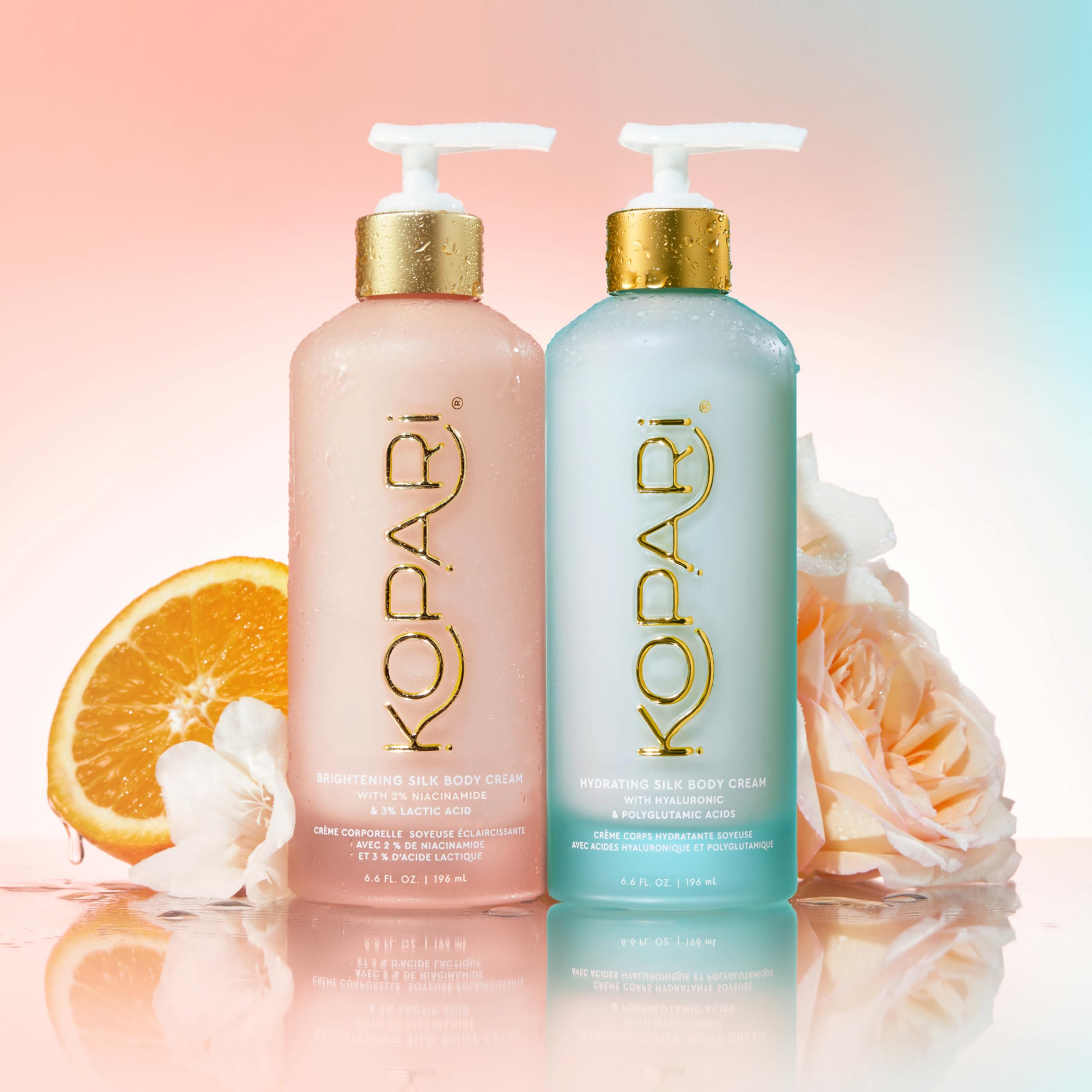 Kopari Hydrating Silk Body Cream packaging emphasizing vegan, cruelty-free status.