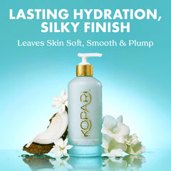 Close-up of silky texture showing quick absorption without greasiness.