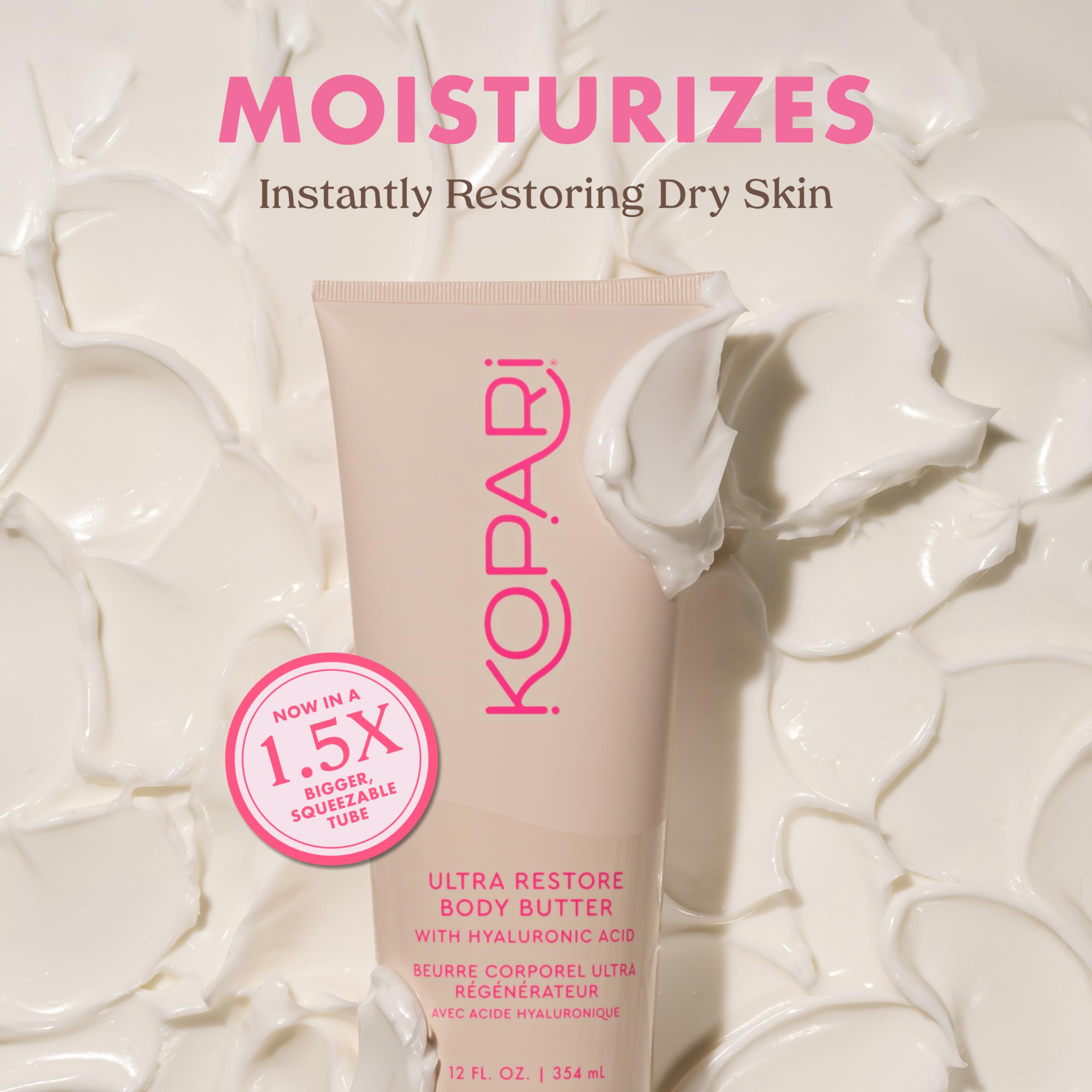 Kopari Jumbo Ultra Restore Butter whipped texture ready for quick absorption.