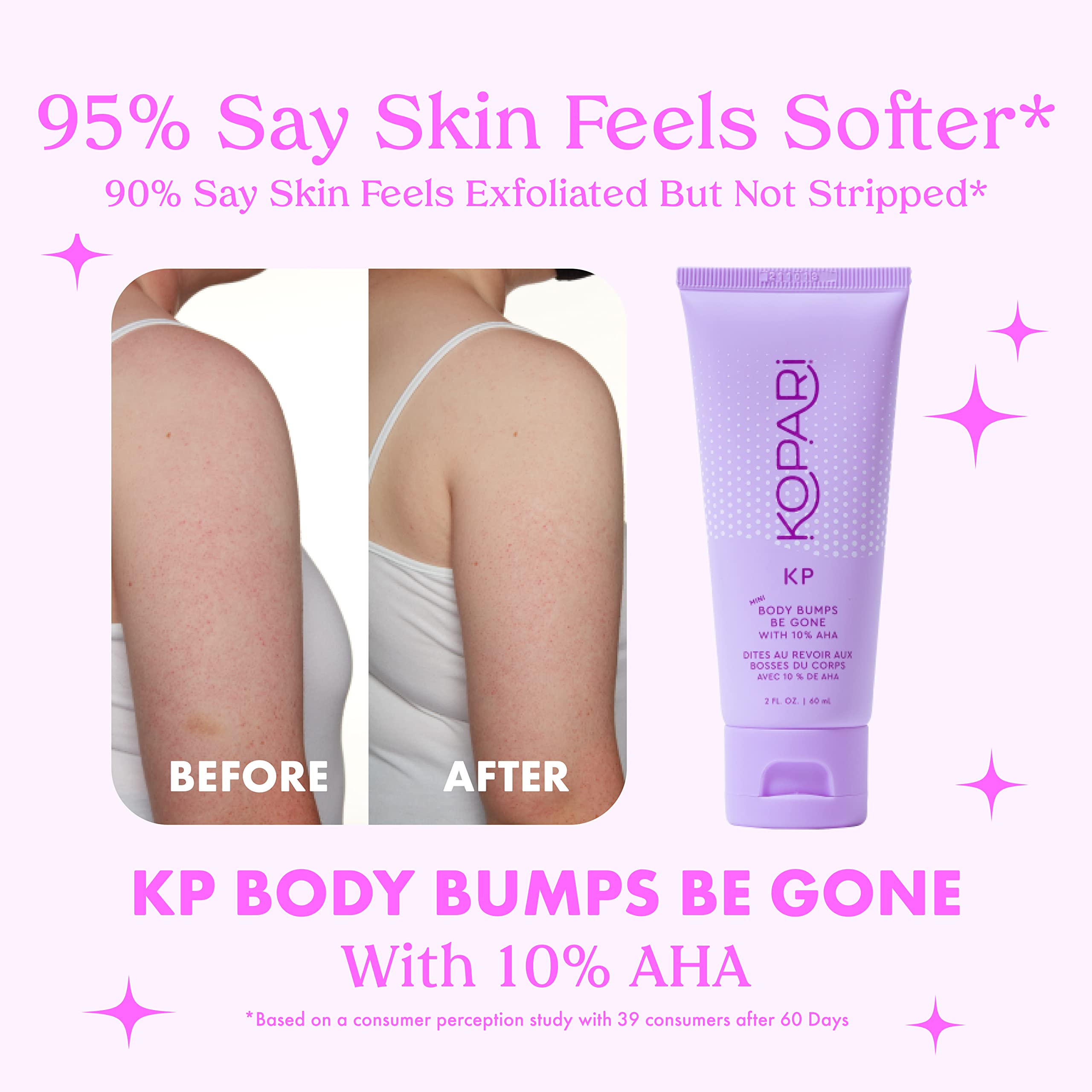 Kopari KP Cuerpo poros descongestionados tras exfoliación.