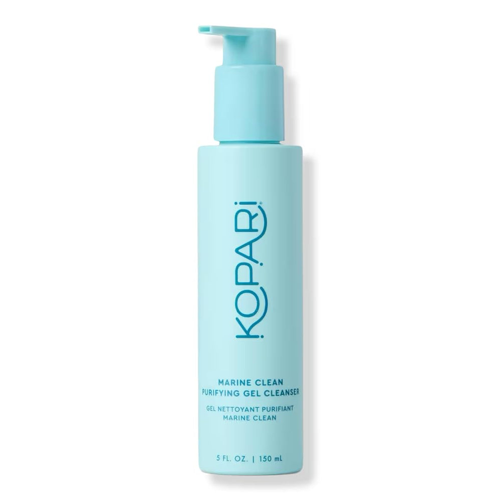 Kopari Marine Clean Purifying Gel Cleanser bottle front showing gentle daily cleanse