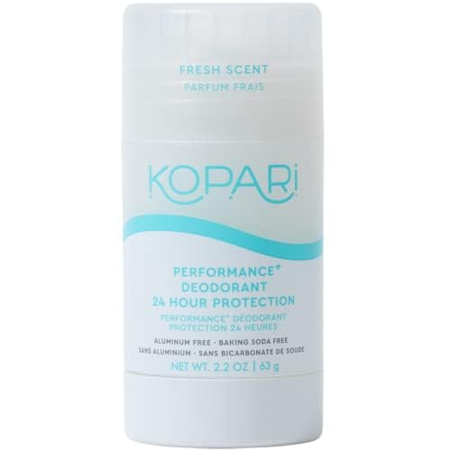 Kopari Rendimiento Plus, desodorante sport, envase compacto para entrenar sin aluminio.