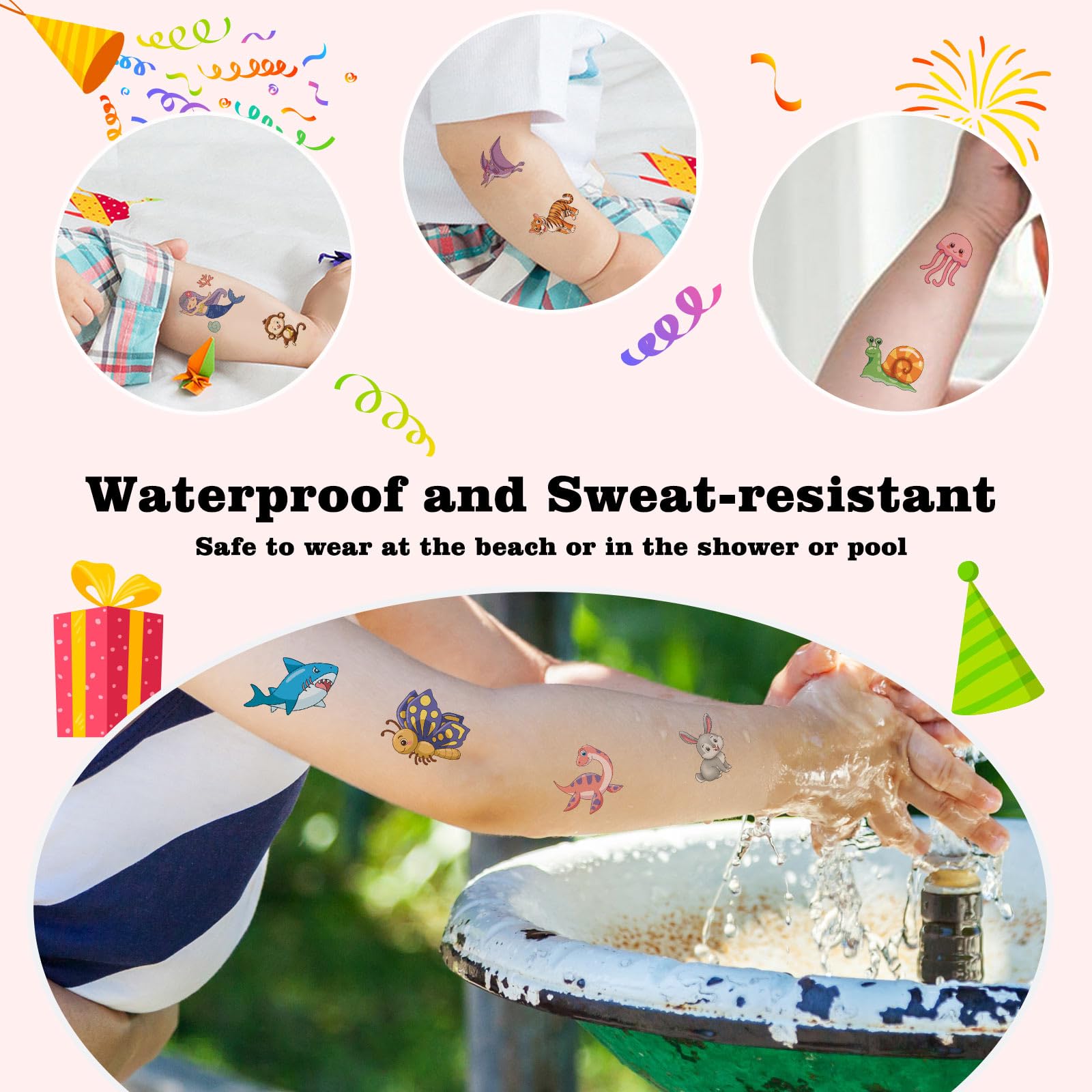 Kopokita safe kid-friendly material ensures gentle removal after wear.